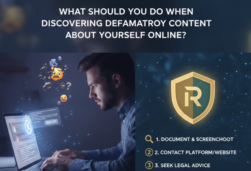 What Should You Do When Discovering Defamatory Content About Yourself Online?